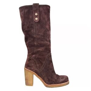 UGG Women's Josie Brown Suede Convertible Heel Boots in Size 5
